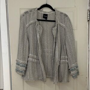 NIC+ZOE Gray Textured Blazer